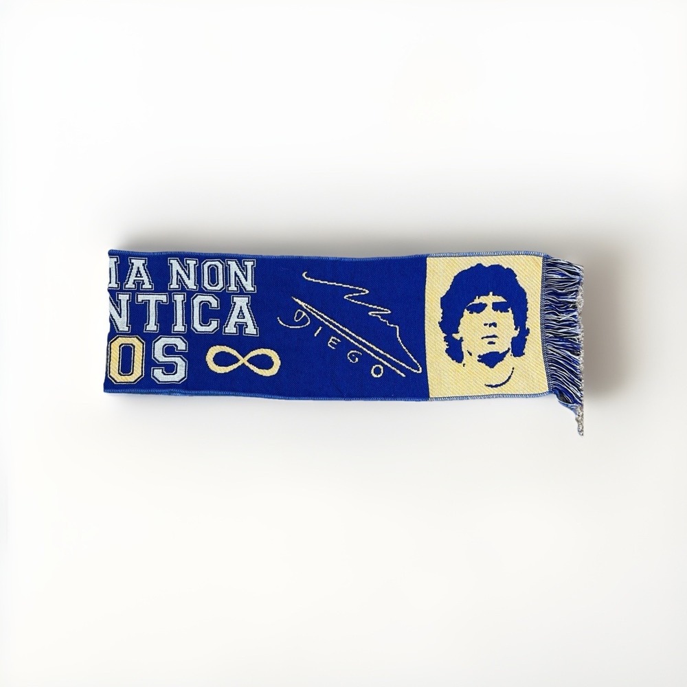 Diego Maradona Soccer Scarf Napoli Fan Chi Ama Non Dimentica Argentina